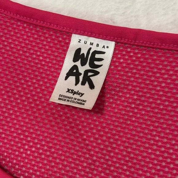 Zumba Pink and Orange Tank Top - Picture 6 of 6